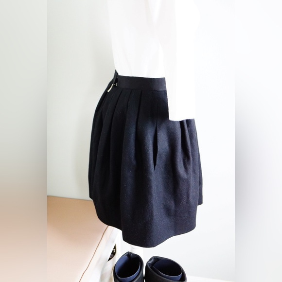 Carven black wool cashmere skirt - Picture 3 of 5